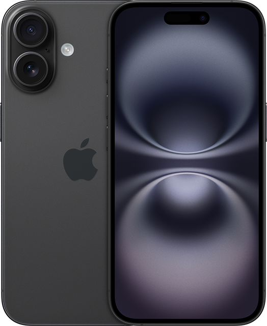 Apple iPhone 16 - Black  (Product view 1)